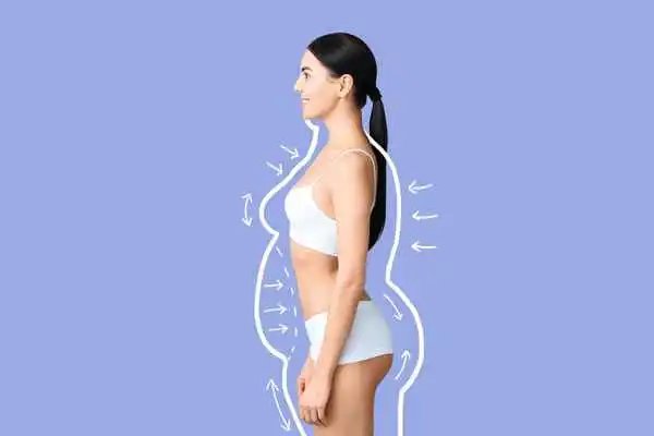 image of woman experiencing fat reduction treatment Newark-on-Trent